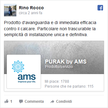 Prodotto d'avanguardia e di immediata efficacia contro il calcare. Particolare non trascurabile la semplicità di installazione unica e definitiva. Pubblicato da Rino Rocco su Martedì 9 maggio 2017